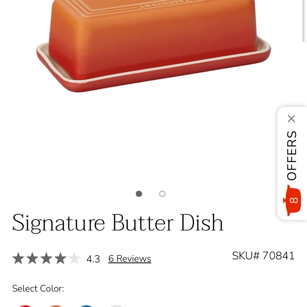 Butter dish - flame